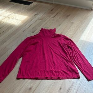 J. Crew Red Long Sleeve Top